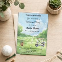 Elegant Time to Par-Tee Retirement Party 