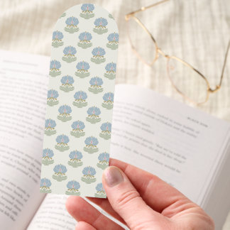 Elegant Timeless Classic Blue Green Floral Bookmarks