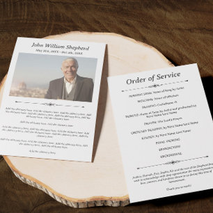 Elegant Timeless Photo Celebrating Life Program