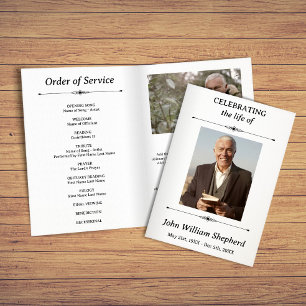 Elegant Timeless Photo Celebrating Life Program