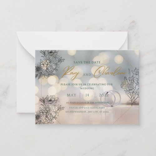 Elegant Timeless Save the Date Announcement