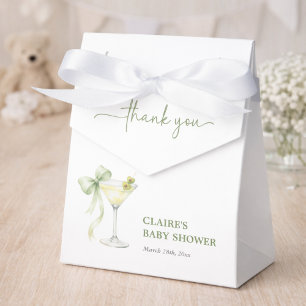 Elegant Tini One Gender Neutral Baby Shower Party Favor Boxes
