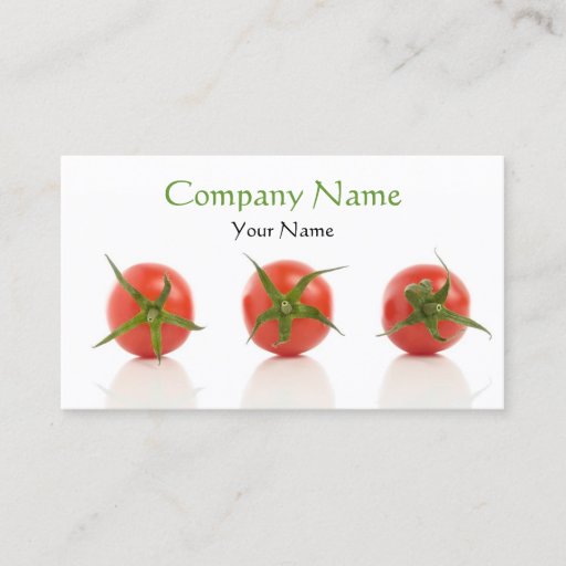 Customizable Tomato Business Card Template