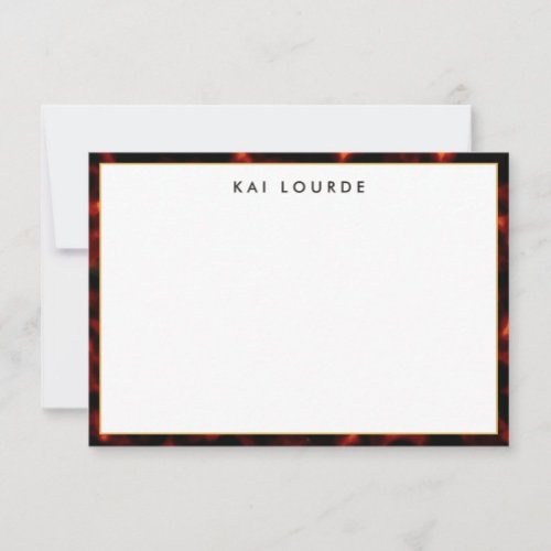  Elegant Tortoiseshell  Thank You Card