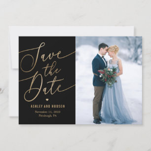 Elegant Touch Editable Color Save The Date Card