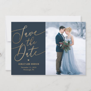 Elegant Touch Editable Color Save The Date Card
