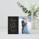 Elegant Touch EDITABLE COLOR Save The Date Postcard (Standing Front)