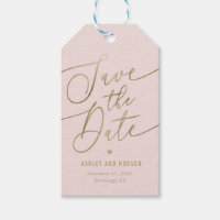 Elegant Touch Editable Color Save The Date Tag