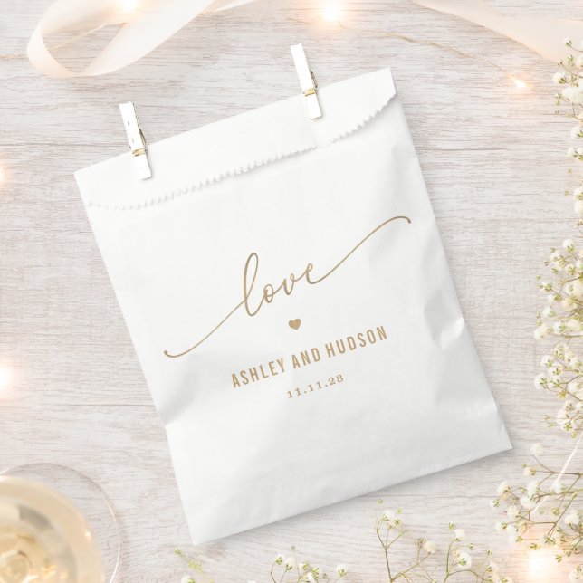 Elegant Touch Wedding Engagement Party Favor Bags (Clipped)