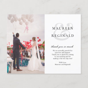 Elegant Traditional Budget Wedding Thank You Flyer