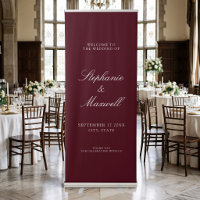 Elegant Traditional Burgundy Wedding Welcome
