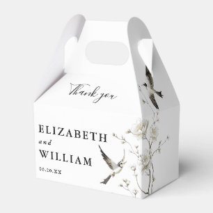 Elegant Traditional Chinoiserie Wedding Thank You Favor Boxes