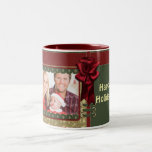 Elegant traditional Christmas design Two-Tone Coffee Mug