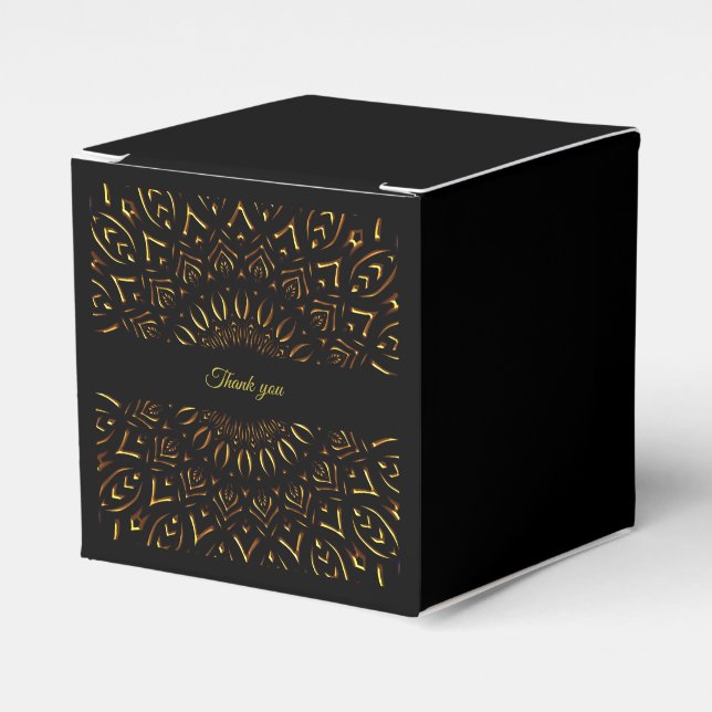 Elegant Traditional Mandala for a Luxury Wedding T Favor Boxes (Front Side)