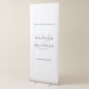 Elegant Traditional Wedding Retractable Banner