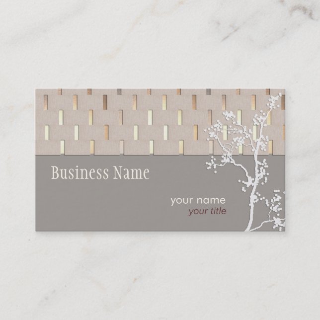 Elegant Tranquility Business card (Front)