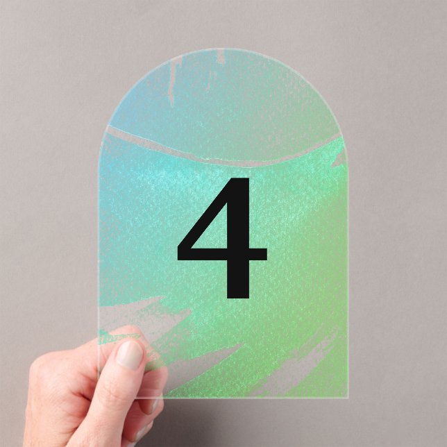Elegant translucent table numbers (Insitu (Handheld))