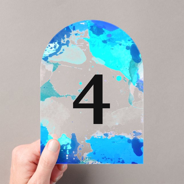 Elegant translucent table numbers (Insitu (Handheld))