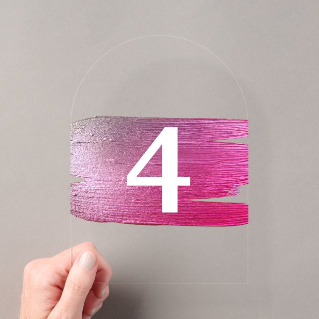 Elegant translucent table numbers (Insitu (Handheld))