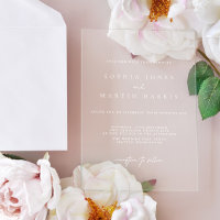 Elegant Transparent Minimalist Wedding