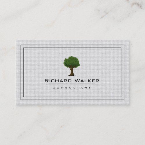 Elegant Tree Garden Lawn Care Logo Landscape Business Card