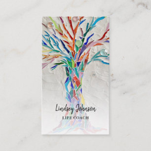 Elegant Tree Life Coach Business Card