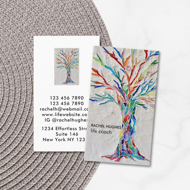 Elegant Tree Life Coach Business Card (Creator Uploaded)