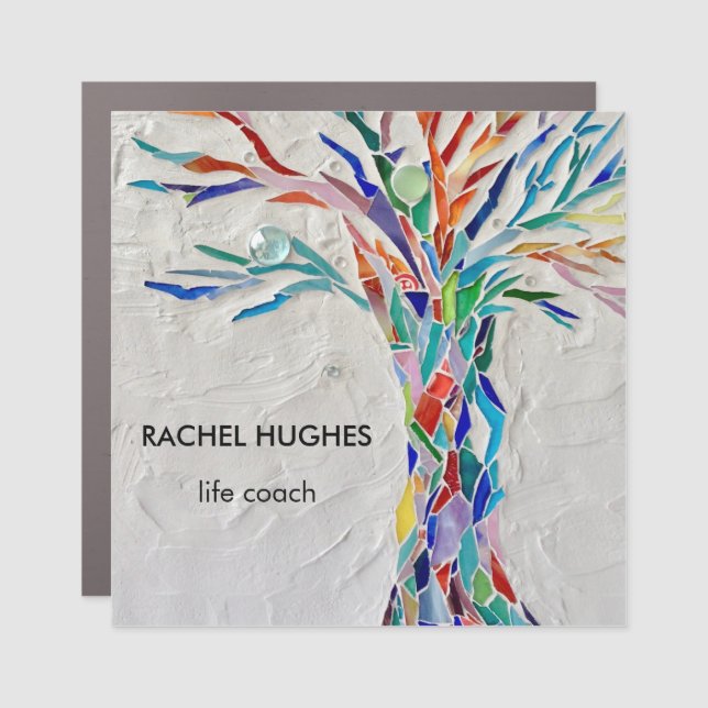 Elegant Tree Life Coach Car Magnet (Front)