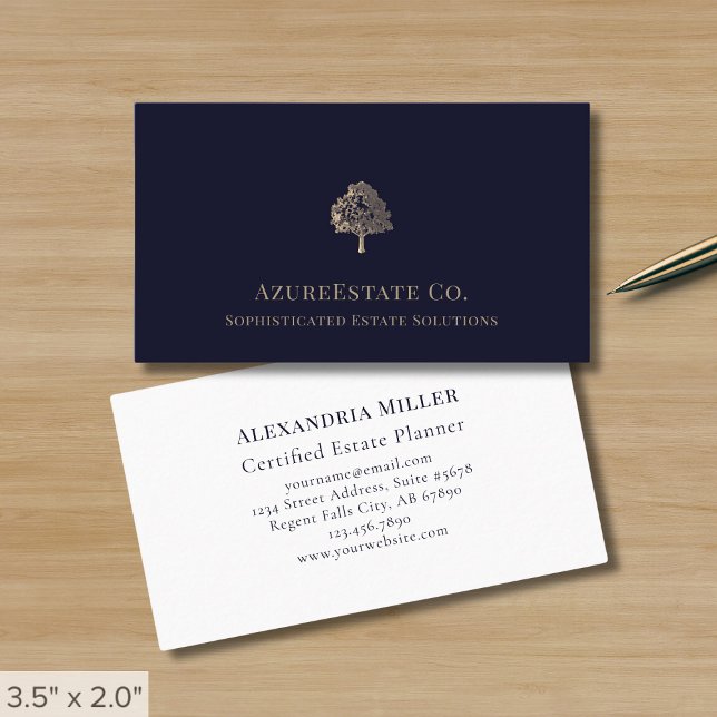 Elegant Tree Logo Business Card (Creator Uploaded)