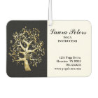 Elegant Tree Of Life Yoga Instructor Black Gold
