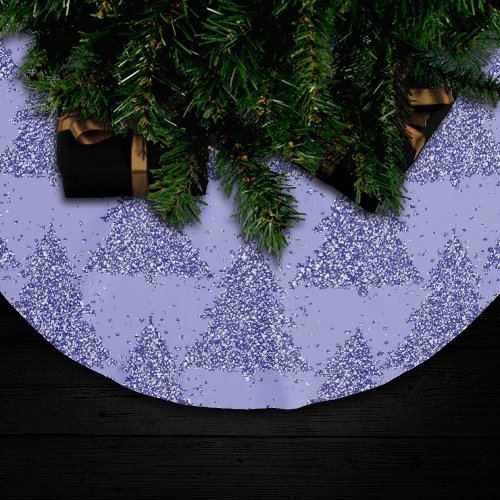 Elegant Tree Pattern  Charming Lavender Christmas Brushed Polyester Tree Skirt