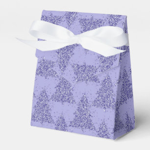 Elegant Tree Pattern Charming Lavender Christmas Favor Boxes