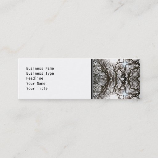 Customizable Elegant Tree Pattern Business Cards