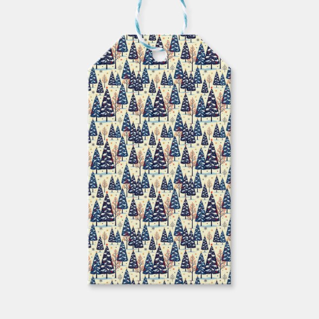 Elegant Trees Gift Tags (Front)
