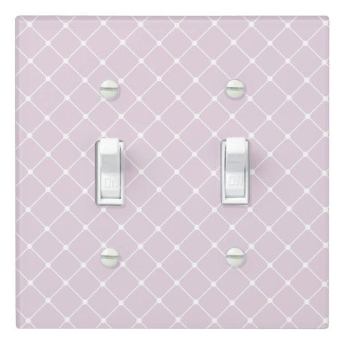Elegant Trellis Pattern  Lavender Light Switch Cover
