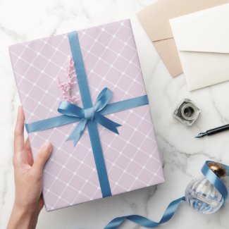Elegant Trellis Pattern | Lavender Wrapping Paper