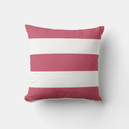 Elegant Trend Colors Decorative Red White Template Throw Pillow