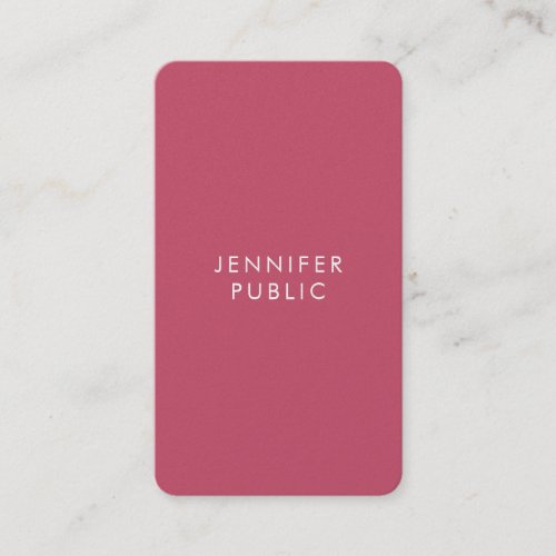 Elegant Trend Colors Premium Pearl Finish Rounded Business Card