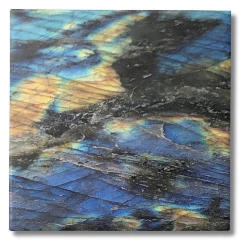 Elegant Trendy Chic Labradorite Crystal Stone Ceramic Tile