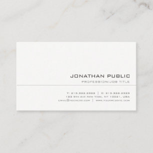Elegant Trendy Clean Professional Modern Template Business Card
