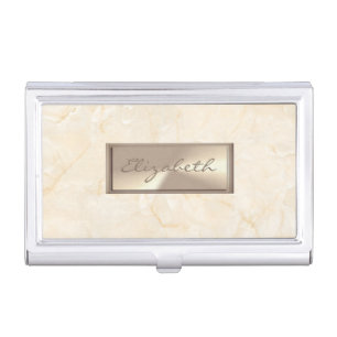 Elegant Trendy Cool Marble,Frame Business Card Case