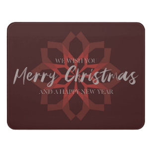 Elegant, trendy, cool "We Wish You Merry Christmas Door Sign