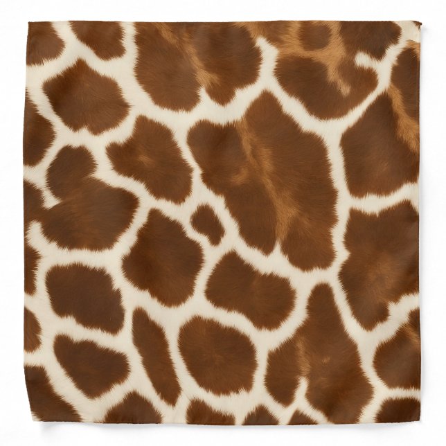 Elegant Trendy Cow Faux Leather Collection Bandana (Front)
