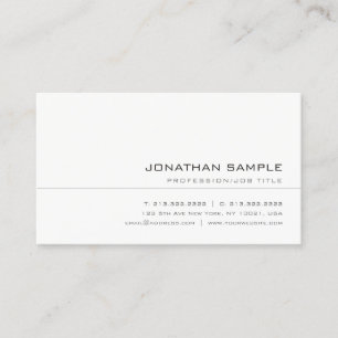 Elegant Trendy Creative Simple Professional Plain Business Card
