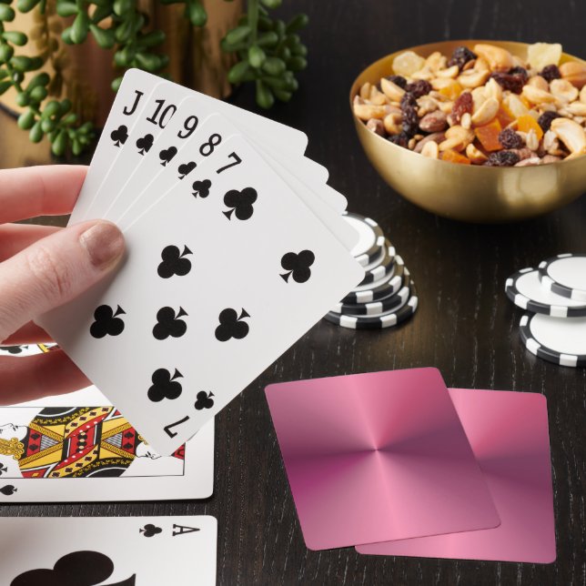 Elegant Trendy Customizable Template Glamorous Poker Cards (In Situ)
