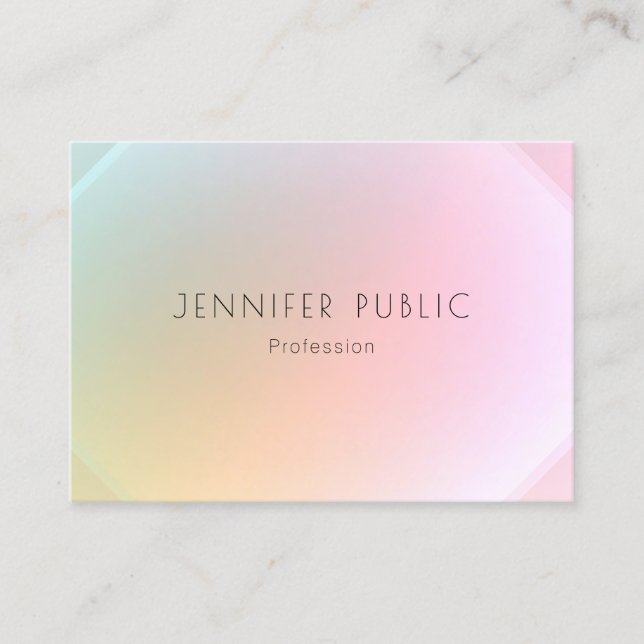 Elegant Trendy Design Modern Colorful Template Business Card (Front)