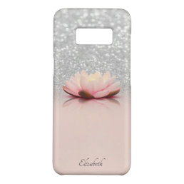 Elegant Trendy Girly, Lotus Silver Glitter Bokeh Case-Mate Samsung Galaxy S8 Case