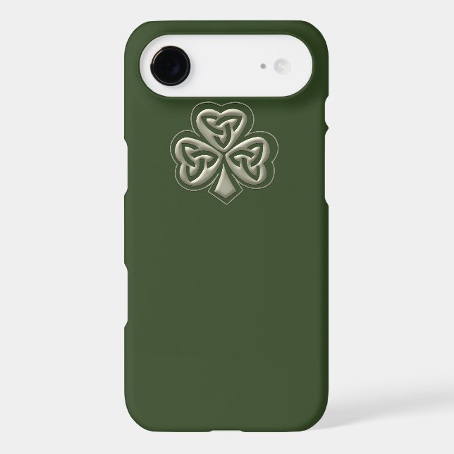 Elegant trendy lucky Irish shamrock Case-Mate iPhone Case (Back)