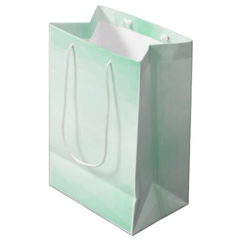 Elegant Trendy Mint Green Color Modern Template Medium Gift Bag