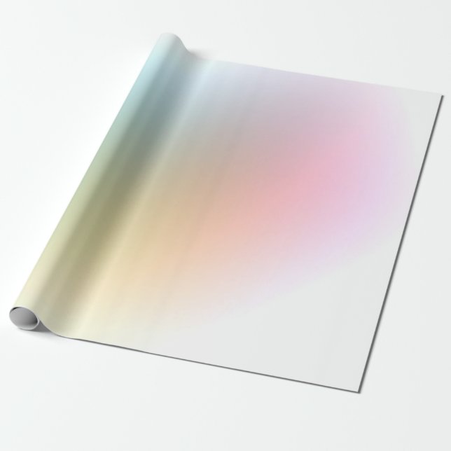 Elegant Trendy Modern Colorful Template Wrapping Paper (Unrolled)